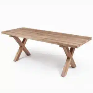 Table à manger en teck Finca côté