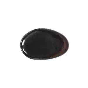 Plat Ovale Grès Émaillé WABI Kemuri S - Jars Céramistes