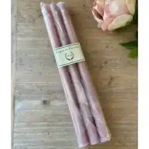 Bougies Coniques Lot de 6 Rose Poudre - La Ciergerie des Prémontrés