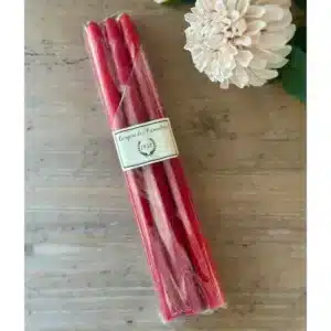 Bougies Coniques Lot de 6 Rouge - La Ciergerie des Prémontrés