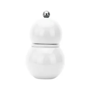 Moulin à Sel et Poivre Bobbin Blanc 12cm