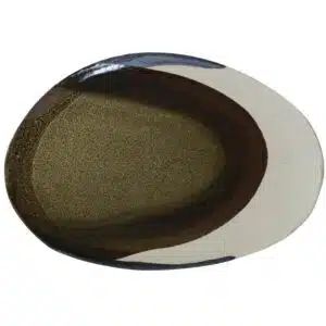 Plat Ovale Grès Émaillé WABI