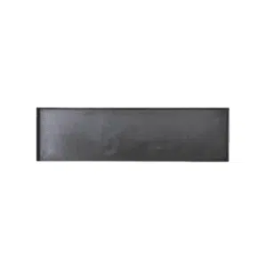 Plateau rectangulaire noir en métal