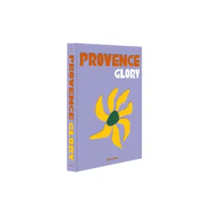 Livre de dรฉcoration su la Provence en lin de couleur parme