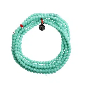 Sautoir de couleur turquoise uni