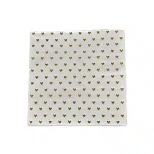 Serviette Papier Cœurs Dorés