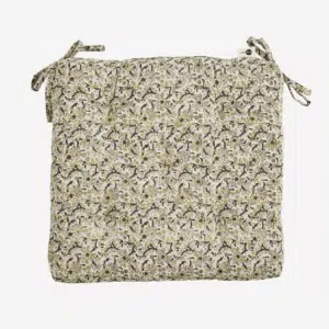 coussin de chaise en coton de couleur jaune