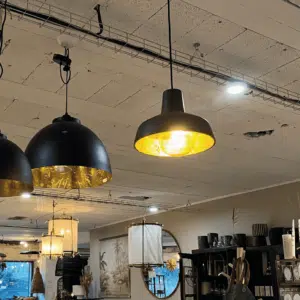 lampe sumeri noire et dorée