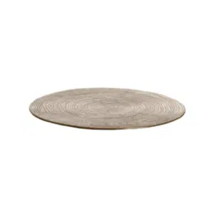 Plateau rond couleur bronze