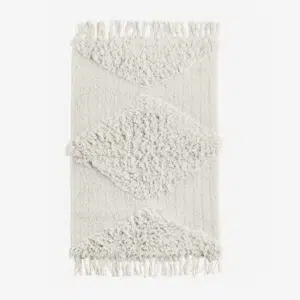 tapis salle de bain blanc