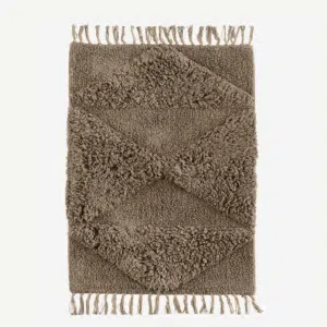 Tapis Bain Coton Taupe