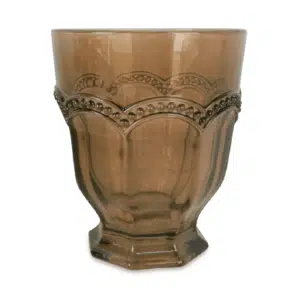 Verre à eau x6, ambre, Jolies Trouvailles
