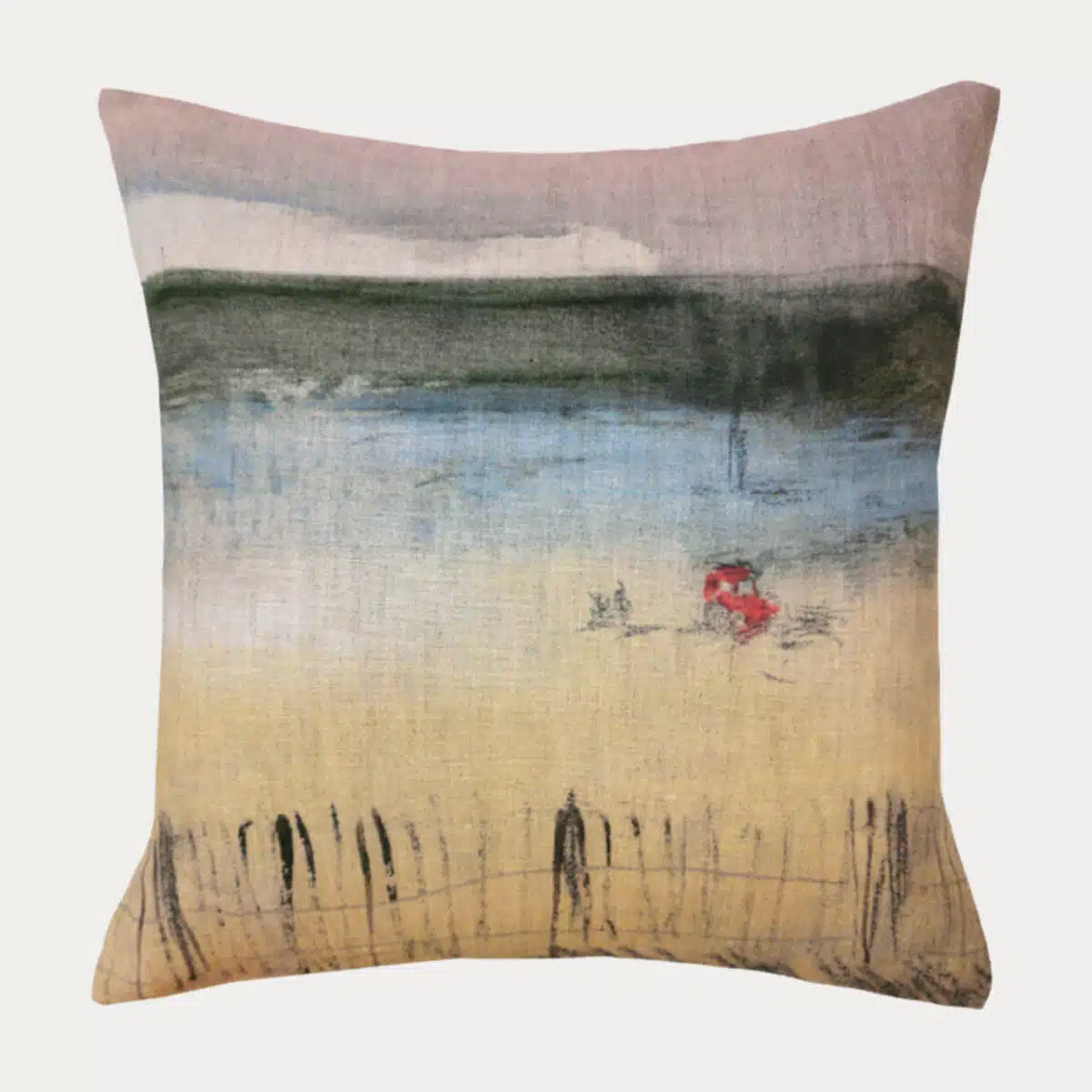 Housse de coussin Tracteur Rouge