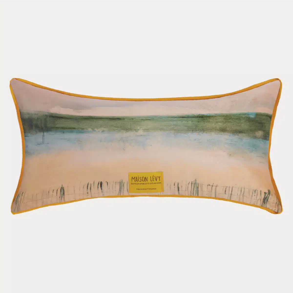 Housse de coussin Velours Tracteur Rouge 44x22 Verso