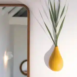 Soliflore Goutte de Terre en Céramique Ocre jaune - Monochromic