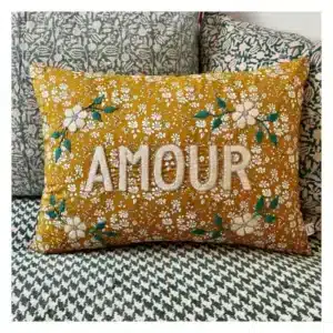 Coussin Amour Jaune | Csao