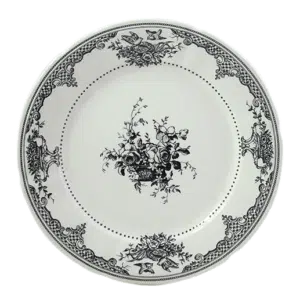 Assiette Fleurs Plate Extra Verte