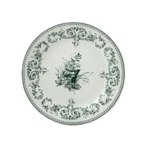 Assiette Oiseau Dessert Vert