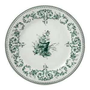 Assiette Oiseau Plate Extra Verte