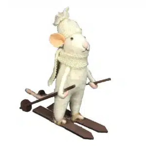 Figurine Souris Skieuse