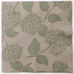 Serviettes Papier Autumn Hortensia
