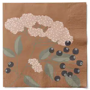 Serviettes Papier FlowersDays Marron