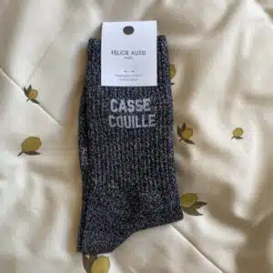 Chaussettes Femme Pailletées Casse Couille