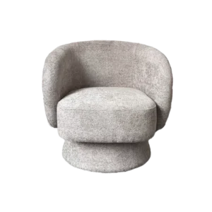 Fauteuil Confort Pivotant Rondeur Gris