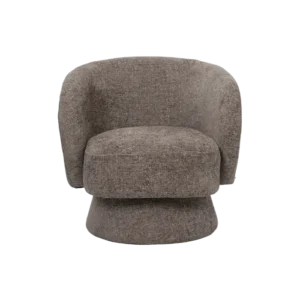 Fauteuil Confort Pivotant Rondeur Taupe