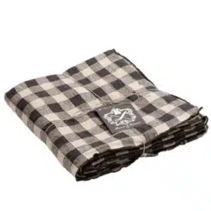 Nappe Vichy Fusain Maison de Vacances