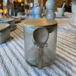 Pot en Verre Cuillère couvercle
