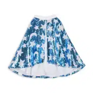 cape sequins bleu