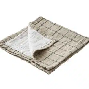 Serviette Elsa Ivoire Rayures | Jolies Trouvailles
