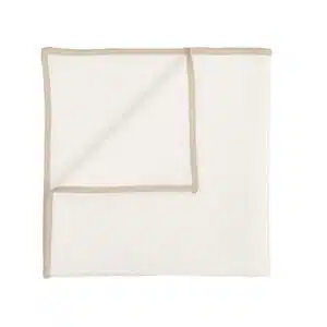 Serviette Lin et Coton CORTE Blanc