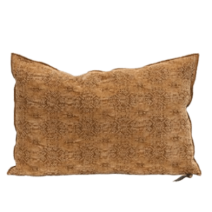 Coussin JACQUARD Terracotta - Maison de Vacances