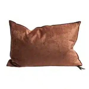 Coussin Velours Royal Argile - Maison de Vacances