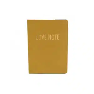 Cahier Love Note Moutarde