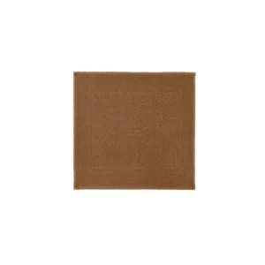 Tapis de Bain Coton KYMI Tabac 60x60 - Haomy
