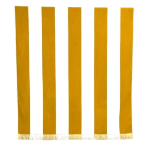 Serviette de plage en Coton Ocre Porto Haomy