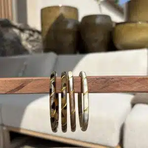 Bracelet Jonc Corne Torsade