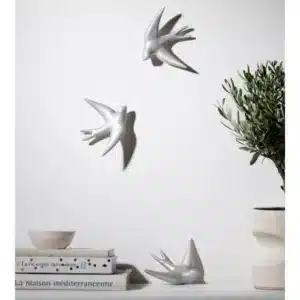 Hirondelle Volage en Céramique Argent irisé - Monochromic