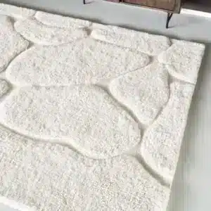Tapis en Laine KALA Blanc cassé - By Boo