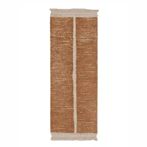 Tapis en Coton Lavable Réversible DUETTO Caramel - Lorena Canals