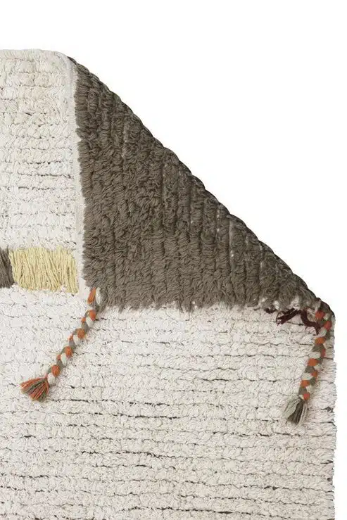 Tapis en Coton Lavable Marron ZABOL 3