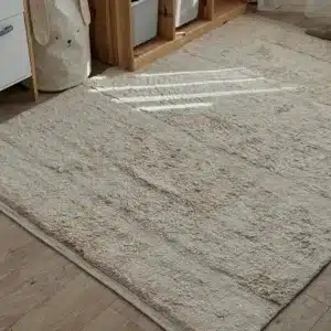 Tapis en Coton Lavable Naturel BLOOM 2