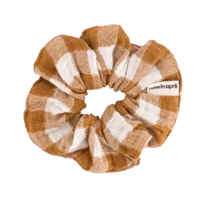 Chouchou Tissu Vichy Caramel
