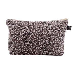Trousse Velours Léopard GAIRO Ganache - Haomy