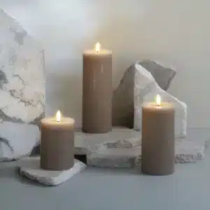 Bougie LED Rustique Sable