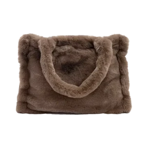 Sac Cabas Fausse Fourrure CHAMONIX Châtaigne - Haomy