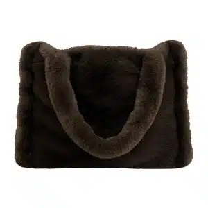Sac Cabas Fausse Fourrure CHAMONIX Brun